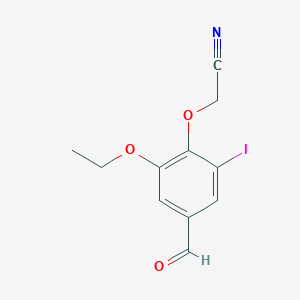 (2-Ethoxy-4-formyl-6-iodophenoxy)acetonitrile