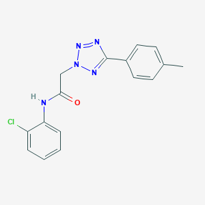 molecular formula C16H14ClN5O B328671 N-(2-chlorophenyl)-2-[5-(4-methylphenyl)-2H-tetrazol-2-yl]acetamide 