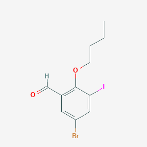 5-Bromo-2-butoxy-3-iodobenzaldehyde
