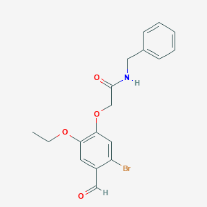molecular formula C18H18BrNO4 B3286721 N-benzyl-2-(5-bromo-2-ethoxy-4-formylphenoxy)acetamide CAS No. 832674-54-1