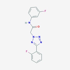 N-(3-Fluorophenyl)-2-[5-(2-fluorophenyl)-2H-tetraazol-2-yl]acetamide