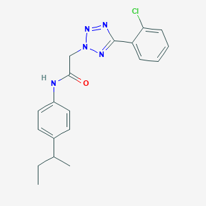 molecular formula C19H20ClN5O B328674 N-[4-(butan-2-yl)phenyl]-2-[5-(2-chlorophenyl)-2H-tetrazol-2-yl]acetamide 