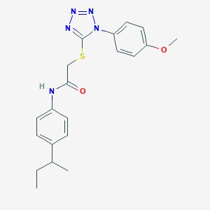 N-(4-sec-butylphenyl)-2-{[1-(4-methoxyphenyl)-1H-tetrazol-5-yl]thio}acetamide