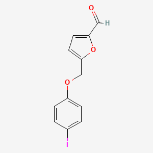 molecular formula C12H9IO3 B3286786 5-[(4-碘苯氧基)甲基]-2-呋喃甲醛 CAS No. 832738-06-4