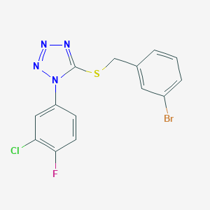 5-[(3-bromobenzyl)sulfanyl]-1-(3-chloro-4-fluorophenyl)-1H-tetraazole