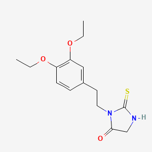 molecular formula C15H20N2O3S B3286802 1-(3,4-Diethoxyphenethyl)-2-mercapto-1H-imidazol-5(4H)-one CAS No. 832738-19-9