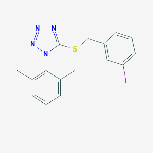 5-[(3-iodobenzyl)sulfanyl]-1-mesityl-1H-tetraazole