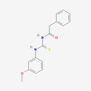molecular formula C16H16N2O2S B328682 N-(3-methoxyphenyl)-N'-(phenylacetyl)thiourea 