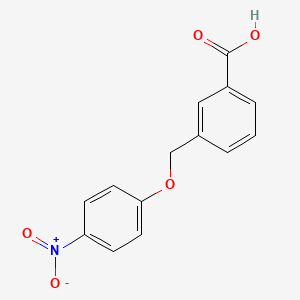 molecular formula C14H11NO5 B3286822 3-[(4-Nitrophenoxy)methyl]benzoic acid CAS No. 832739-66-9