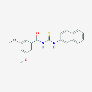 molecular formula C20H18N2O3S B328685 3,5-dimethoxy-N-(naphthalen-2-ylcarbamothioyl)benzamide 