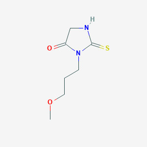 molecular formula C7H12N2O2S B3286855 3-(3-Methoxypropyl)-2-thioxoimidazolidin-4-one CAS No. 832740-19-9