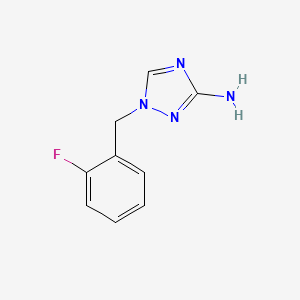 molecular formula C9H9FN4 B3286857 1-(2-fluorobenzyl)-1H-1,2,4-triazol-3-amine CAS No. 832740-23-5