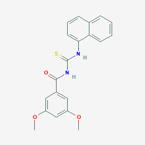 molecular formula C20H18N2O3S B328686 3,5-dimethoxy-N-(naphthalen-1-ylcarbamothioyl)benzamide 