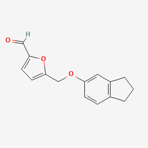 molecular formula C15H14O3 B3286860 5-(茥-5-yloxymethyl)-呋喃-2-甲醛 CAS No. 832740-40-6