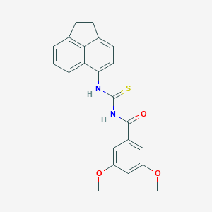 N-(1,2-dihydroacenaphthylen-5-ylcarbamothioyl)-3,5-dimethoxybenzamide