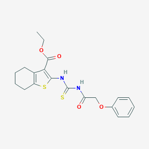 Ethyl 2-{[(phenoxyacetyl)carbamothioyl]amino}-4,5,6,7-tetrahydro-1-benzothiophene-3-carboxylate