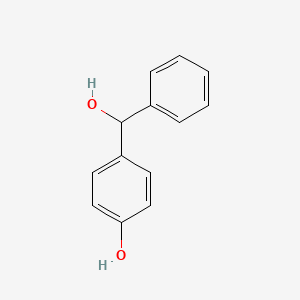 molecular formula C13H12O2 B3286914 4-[羟基(苯基)甲基]苯酚 CAS No. 833-39-6