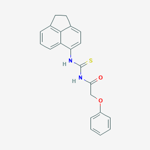 molecular formula C21H18N2O2S B328692 N-(1,2-dihydroacenaphthylen-5-ylcarbamothioyl)-2-phenoxyacetamide 
