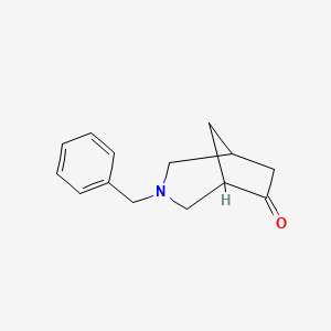 molecular formula C14H17NO B3286936 3-Benzyl-3-azabicyclo[3.2.1]octan-6-one CAS No. 833458-92-7