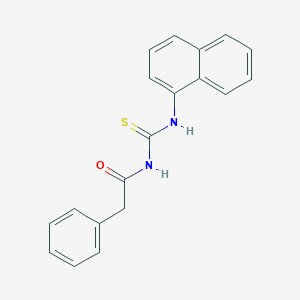 molecular formula C19H16N2OS B328694 N-(naphthalen-1-ylcarbamothioyl)-2-phenylacetamide 