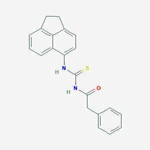 molecular formula C21H18N2OS B328695 N-(1,2-dihydroacenaphthylen-5-ylcarbamothioyl)-2-phenylacetamide 