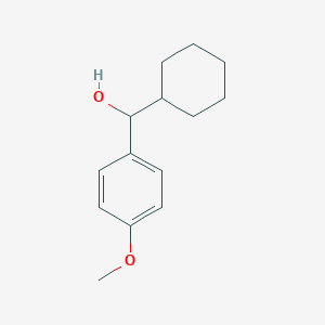 molecular formula C14H20O2 B3286985 Cyclohexyl-(4-methoxyphenyl)methanol CAS No. 835-68-7