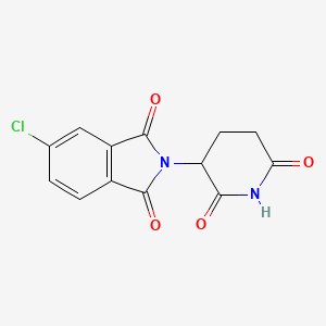 molecular formula C13H9ClN2O4 B3287010 1H-Isoindole-1,3(2H)-dione, 5-chloro-2-(2,6-dioxo-3-piperidinyl)- CAS No. 835616-62-1