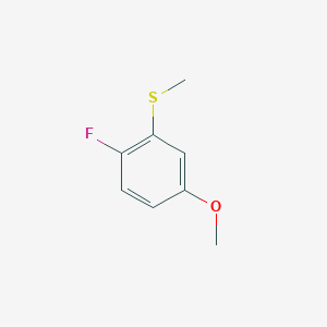 molecular formula C8H9FOS B3287063 1-氟-4-甲氧基-2-甲硫基苯 CAS No. 836678-96-7