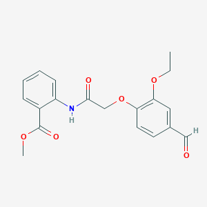 Methyl 2-{[(2-ethoxy-4-formylphenoxy)acetyl]amino}benzoate