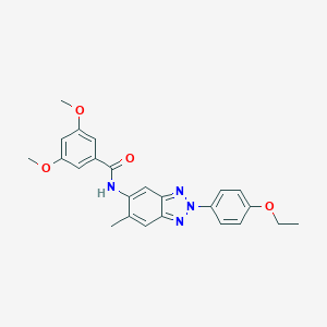 molecular formula C24H24N4O4 B328716 N-[2-(4-ethoxyphenyl)-6-methyl-2H-benzotriazol-5-yl]-3,5-dimethoxybenzamide 