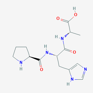 molecular formula C14H21N5O4 B3287166 H-Pro-his-ala-OH CAS No. 83960-31-0