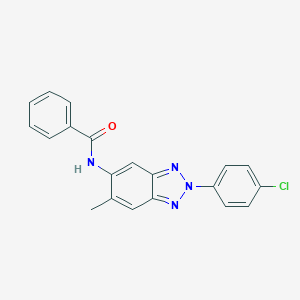 N-[2-(4-chlorophenyl)-6-methyl-2H-1,2,3-benzotriazol-5-yl]benzamide