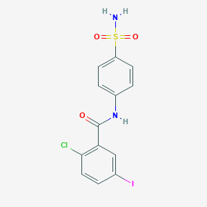 2-chloro-5-iodo-N-(4-sulfamoylphenyl)benzamide