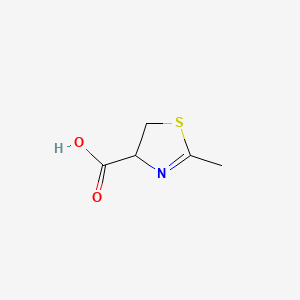 molecular formula C5H7NO2S B3287242 2-methyl-4,5-dihydro-1,3-thiazole-4-carboxylic Acid CAS No. 84184-18-9