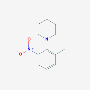 molecular formula C12H16N2O2 B3287244 1-(2-Methyl-6-nitrophenyl)piperidine CAS No. 84186-28-7