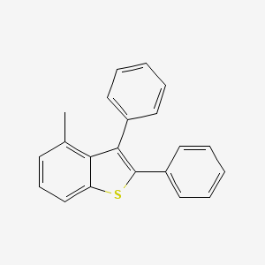 molecular formula C21H16S B3287267 4-Methyl-2,3-diphenylbenzo[b]thiophene CAS No. 84224-69-1