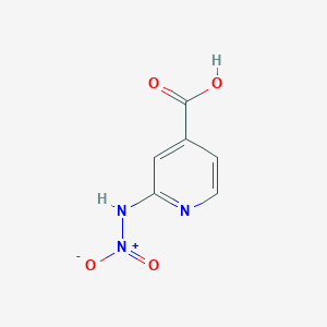 molecular formula C6H5N3O4 B3287268 4-Pyridinecarboxylic acid, 2-(nitroamino)- CAS No. 84249-03-6