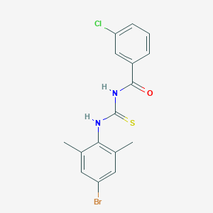 molecular formula C16H14BrClN2OS B328727 N-[(4-bromo-2,6-dimethylphenyl)carbamothioyl]-3-chlorobenzamide 