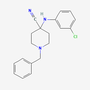 1-Benzyl-4-[(3-chlorophenyl)amino]piperidine-4-carbonitrile