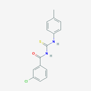 molecular formula C15H13ClN2OS B328728 N-(3-chlorobenzoyl)-N'-(4-methylphenyl)thiourea 