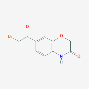 molecular formula C10H8BrNO3 B3287302 2H-1,4-Benzoxazin-3(4H)-one, 7-(2-bromoacetyl)- CAS No. 84330-85-8