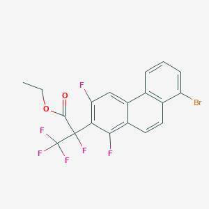 B3287330 Ethyl 2-(8-bromo-1,3-difluorophenanthren-2-yl)-2,3,3,3-tetrafluoropropanoate CAS No. 843614-94-8