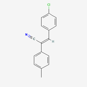 (Z)-3-(4-chlorophenyl)-2-(4-methylphenyl)prop-2-enenitrile