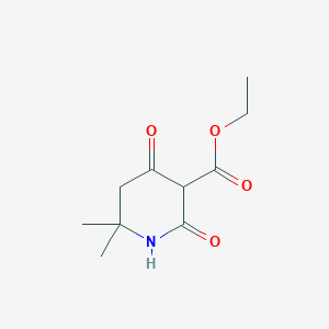 molecular formula C10H15NO4 B3287379 Ethyl 6,6-dimethyl-2,4-dioxopiperidine-3-carboxylate CAS No. 845267-64-3