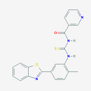 N-[5-(1,3-benzothiazol-2-yl)-2-methylphenyl]-N'-(3-pyridinylcarbonyl)thiourea