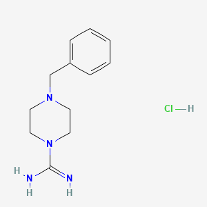molecular formula C12H19ClN4 B3287397 4-Benzylpiperazine-1-carboximidamide hydrochloride CAS No. 845616-58-2