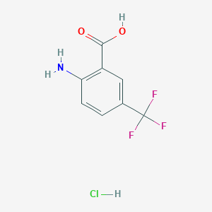 molecular formula C8H7ClF3NO2 B3287421 2-Amino-5-(trifluoromethyl)benzoic acid hydrochloride CAS No. 845797-42-4