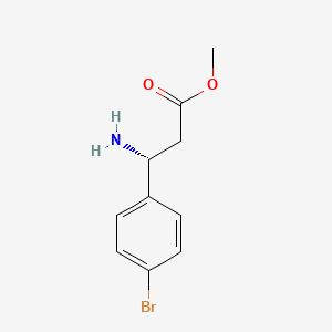 molecular formula C10H12BrNO2 B3287429 methyl (3R)-3-amino-3-(4-bromophenyl)propanoate CAS No. 845958-73-8