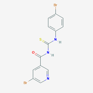 molecular formula C13H9Br2N3OS B328743 N-(4-bromophenyl)-N'-[(5-bromopyridin-3-yl)carbonyl]thiourea 