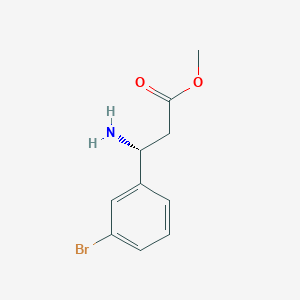 molecular formula C10H12BrNO2 B3287432 methyl (3R)-3-amino-3-(3-bromophenyl)propanoate CAS No. 845958-74-9